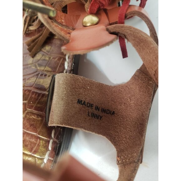 Sam Edelman Linny Gladiator Bohemian Tribal Sandals Women's Size 9 MINT - Picture 5 of 8